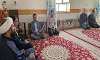 حضور همکاران جهاد کشاورزی سربیشه در منزل پدر شهید غلامرضا عباسی