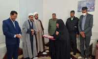 دیدار مسئولان شهرستان بشرویه با جانباز جهادگر در یکشنبه‌های شهدایی