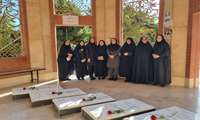 برگزاری مراسم غبارروبی و گل‌افشانی گلزار شهدای گمنام به مناسبت هفته عفاف و حجاب