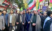 حضور پرشور کارکنان سازمان جهاد کشاورزی مازندران در حماسه راهپیمایی ۱۳ آبان شهرستان ساری