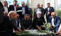 تجدید میثاق سرپرست سازمان مرکزی تعاون روستایی ایران با شهدای گمنام باغستان جهاد کشاورزی – استان قزوین