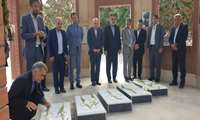 ادای احترام به مقام شهدای گمنام باحضور معاون وزیر و رئیس سازمان جهادکشاورزی خراسان جنوبی