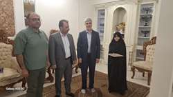 تجلیل از مقام شامخ شهید ایمانی مقدم در جریان سفر مدیرکل امور ایثارگران وزارت جهاد کشاورزی به استان خراسان رضوی