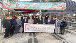 آیین مهمانی لاله ها  و غبارروبی و عطرافشانی شهدای جهادگر و مقاومت در بهشت زهرا