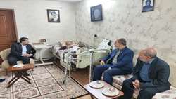 دیدار و تجلیل از جانباز سرافراز ۷۰ درصد دوران دفاع مقدس در بیرجند