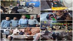 برپایی موکب «عاشقان ولایت و رهبری» در سازمان جهاد کشاورزی فارس به مناسبت عید سعید غدیر