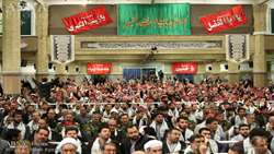 دیدار دست اندرکاران ، مسئولان و خادمان راهیان نور با رهبر انقلاب