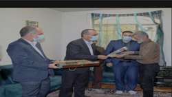 دیدار و تجلیل از جانباز شیمیایی در سازمان جهادکشاورزی استان مازندران