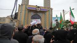 پیکر جهادگر شهید مرتضی کردی در شهر ری تشییع شد