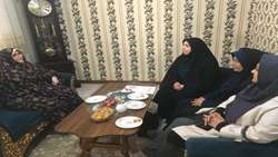 دیدار با همسر جانباز احمد چیگینی در استان قزوین