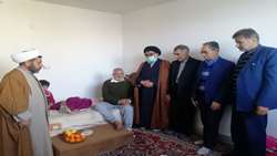 عیادت از رزمنده و جانباز جهادگر سازمان جهادکشاورزی خراسان جنوبی